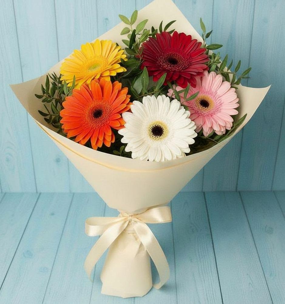 Букет цветов из: Герберы в Назарьево