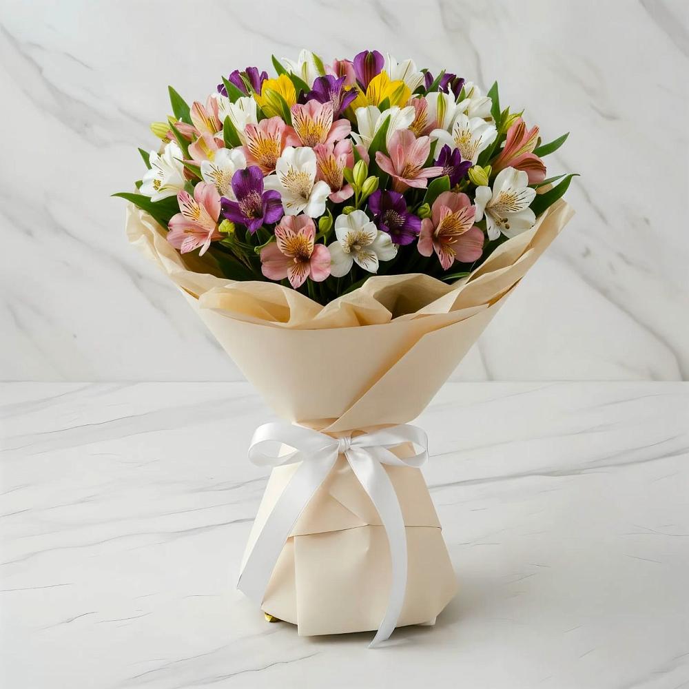 Букет цветов из: Альстромерии в Назарьево