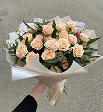 Букет Кремовые розы Латте в Назарьево