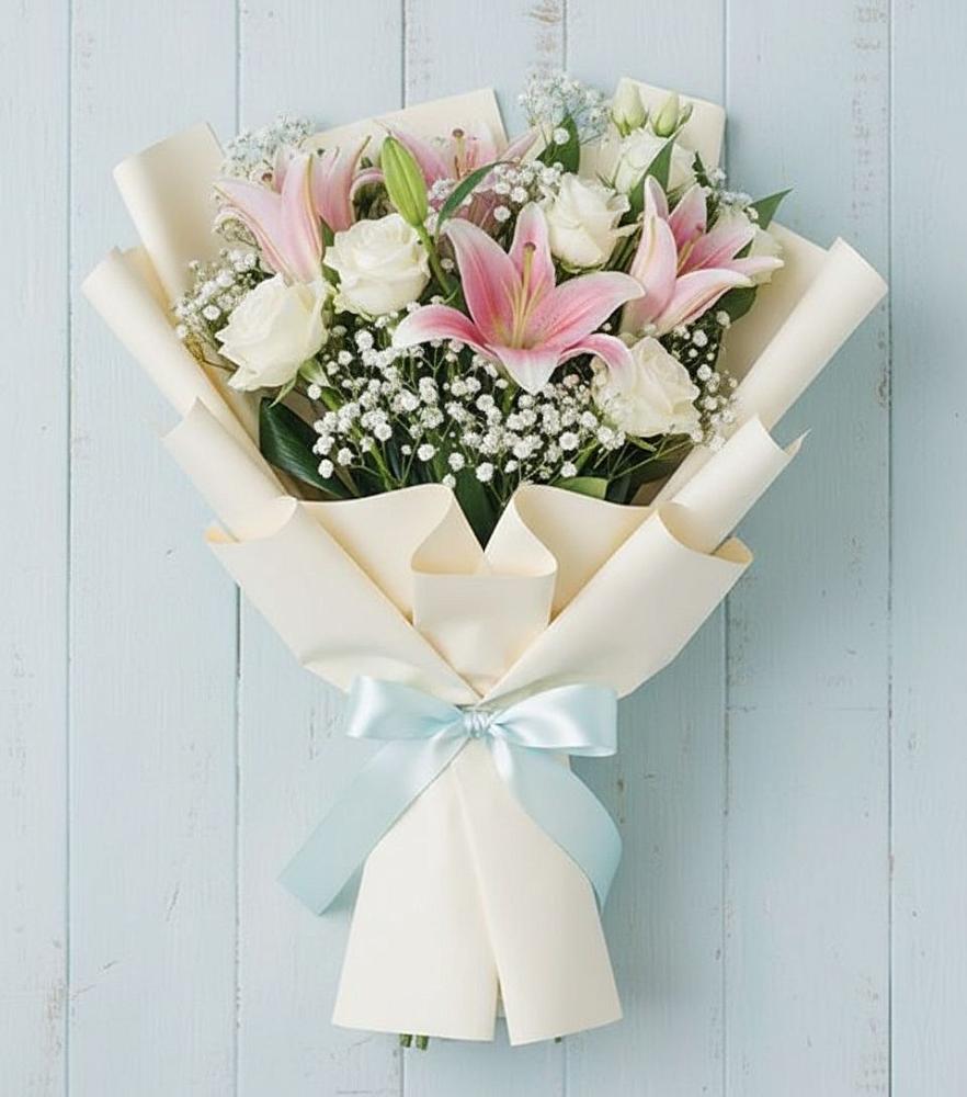 Букет цветов из: Лилии в Назарьево