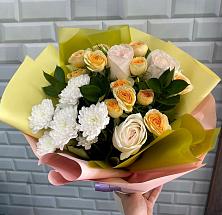Букет цветов из:  Розы и Хризантемы #REPLACE_PRED# Назарьево