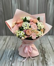 Букет цветов из:  Гвоздики, Розы и Хризантемы в Назарьево