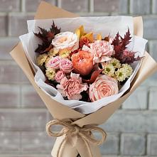 Букет цветов из:  Гвоздики, Хризантемы и Розы в Назарьево