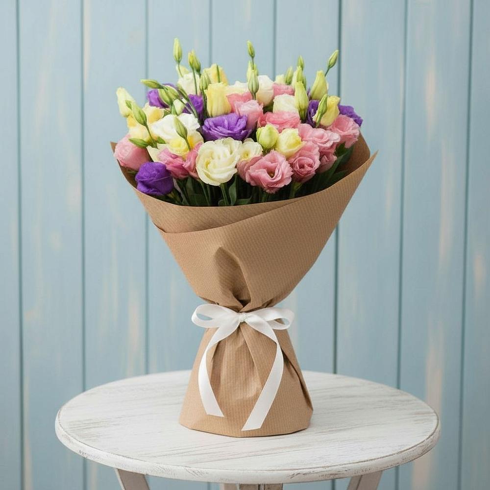 Букет цветов из: Лизиантусы в Назарьево