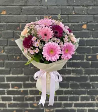 Букет цветов из:  Герберы и Хризантемы в Назарьево