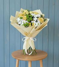 Букет цветов из:  Хризантемы и Розы в Назарьево