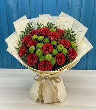 Букет цветов из:  Розы и Хризантемы в Назарьево