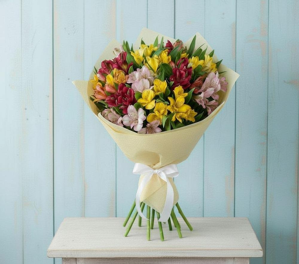 Букет цветов из: Альстромерии в Назарьево