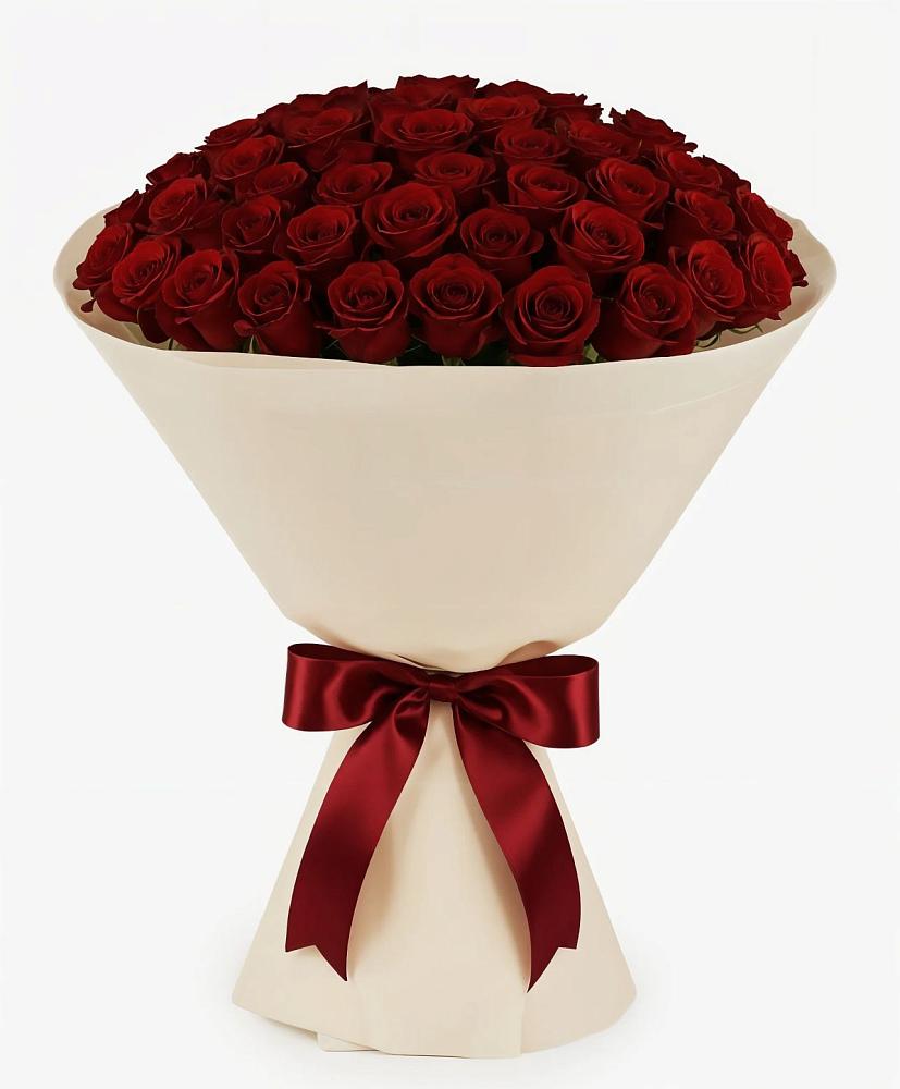 Букет 101 Бордовая роза Блэк Бакарра в Назарьево