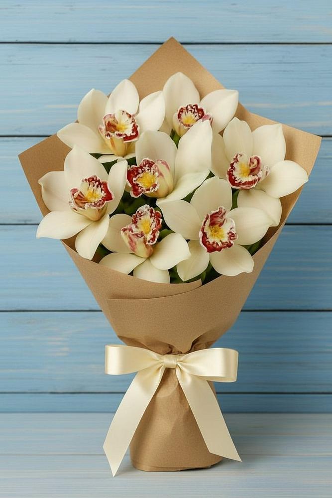 Букет цветов из: Орхидеи и Розы в Назарьево