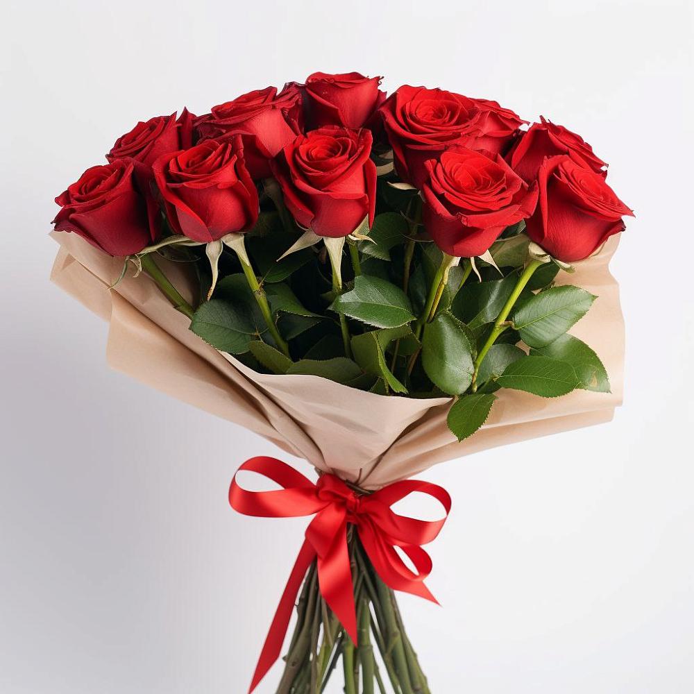 Букет 11 Красных роз Эдлесс Лав в Назарьево